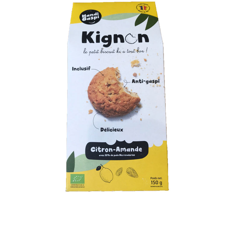 Paquet de biscuits "Citron-Amande" Kignon, 150g