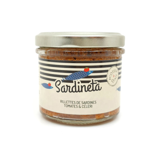 Terrine de sardines céleri branche et tomates, La Sardinetta, 90 g