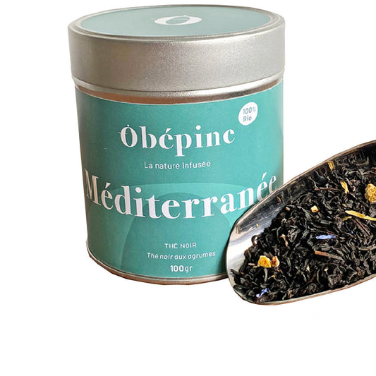 Thé noir bio aux agrumes "Méditerranée", 100g