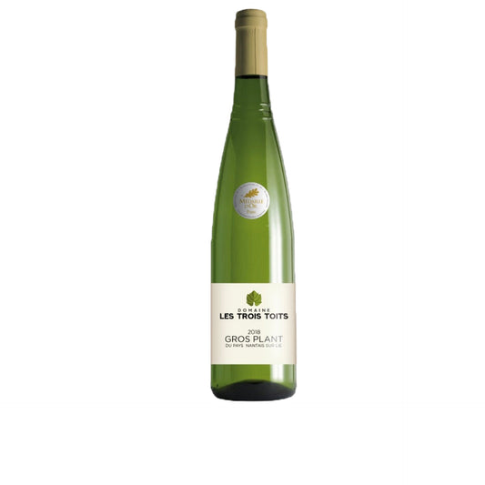 Vin blanc sec Gros Plant du Pays Nantais, Les Trois Toîts - 2018, 11°